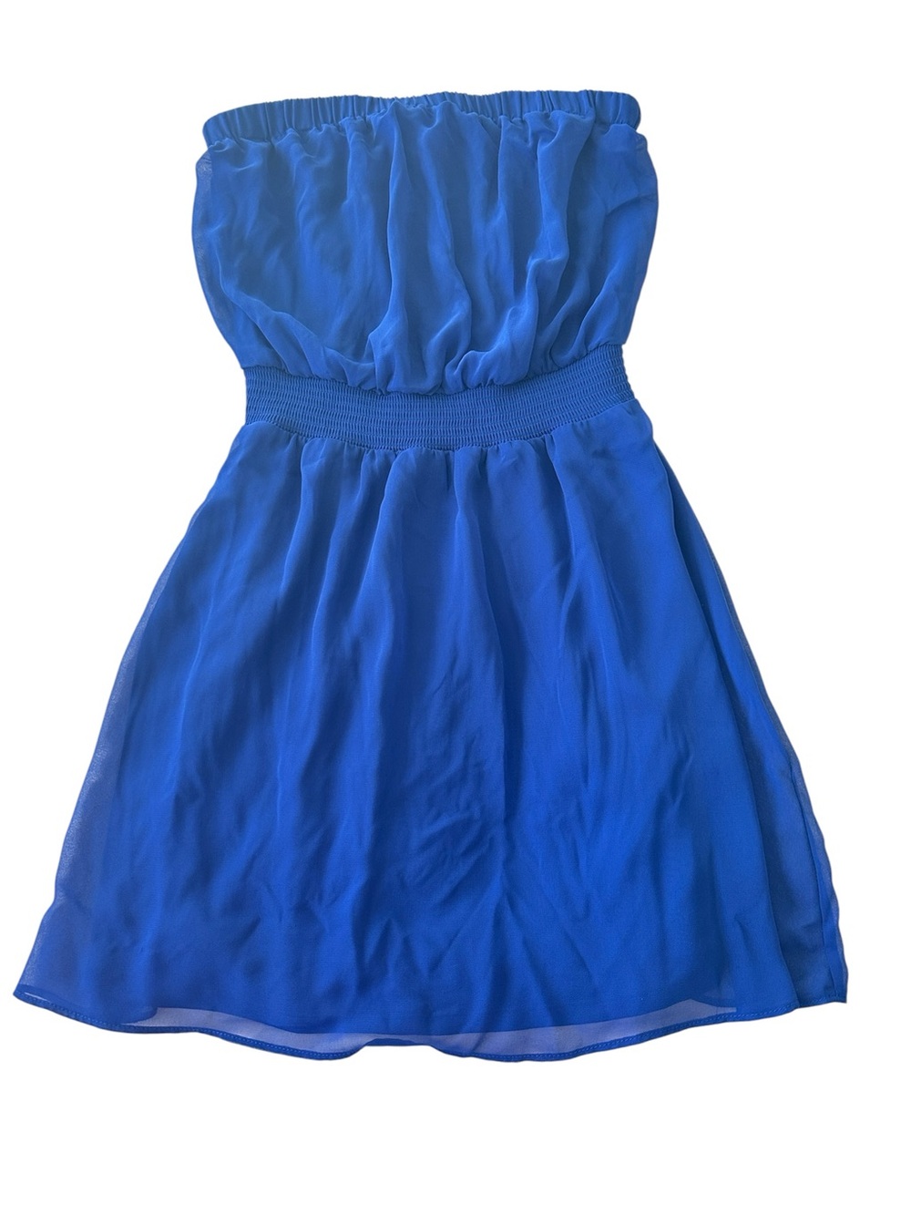 Express Royal Blue Off-Shoulder Mini Dress
